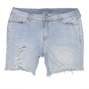 Torrid Denim Shorts Jorts Cutoffs Size 20 light wash